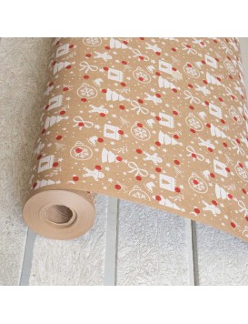 MIX NAVIDAD ROJO BOBINA KRAFT 90gr x 450mm T/S (25mts.) MIX NAVIDAD ROJO BOBINA KRAFT 90gr x 450mm T/S (25mts.)